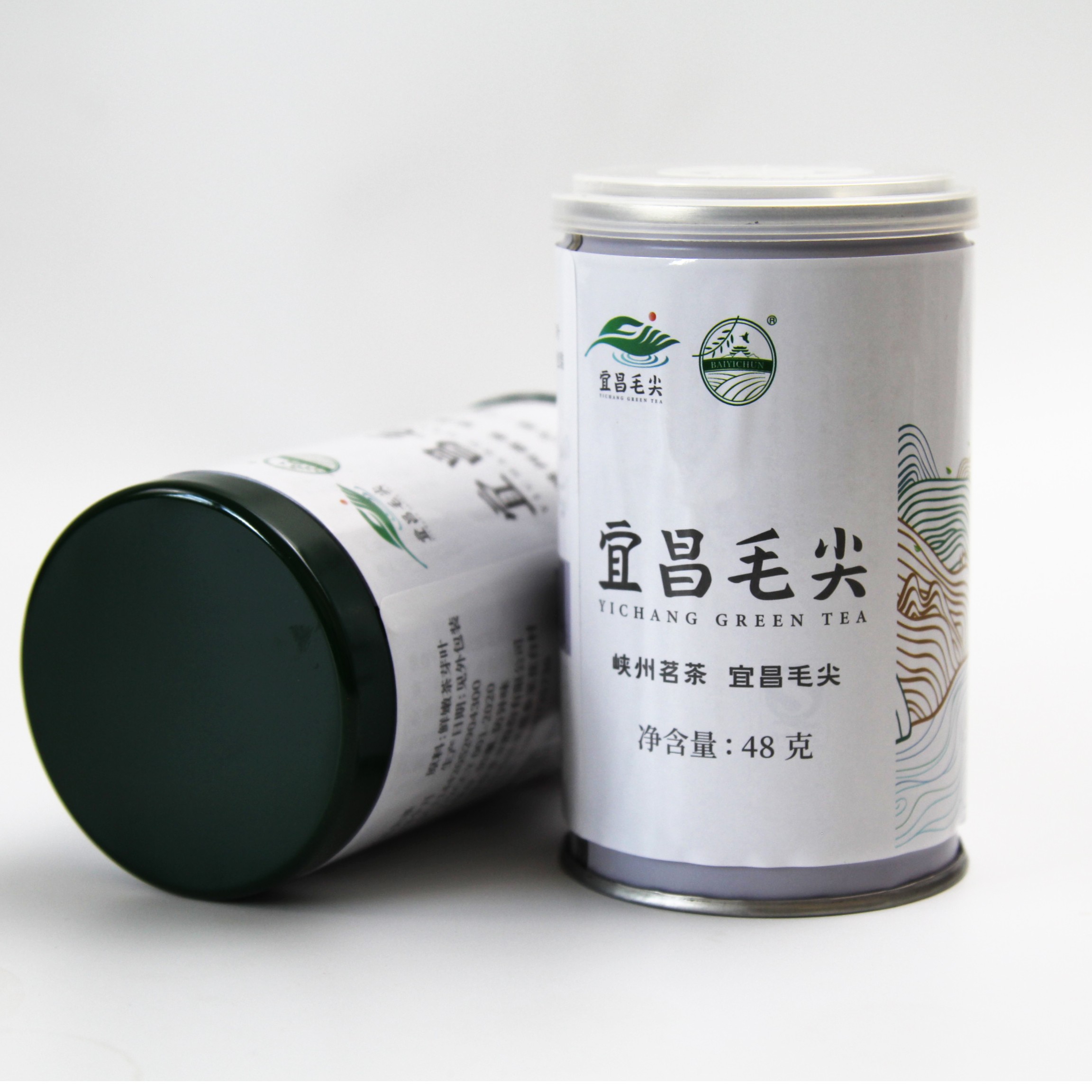 白溢春五峰高山富锌贡芽罐装48g手工采摘鲜嫩绿茶生态