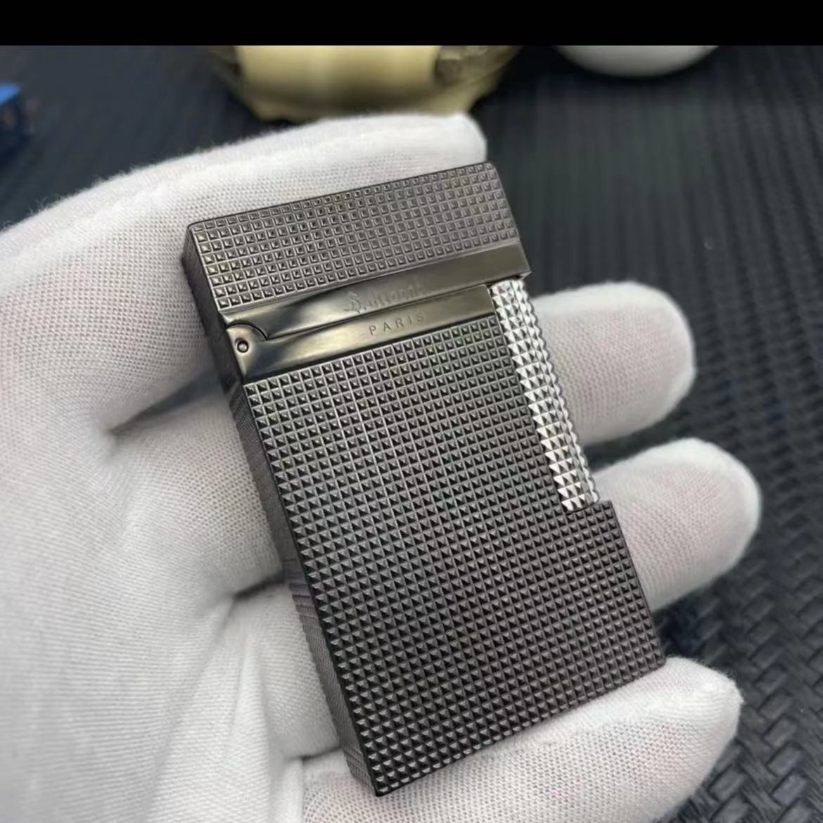 法国都柏特S.dubtnt纯铜朗声小巴黎丁充气打火机精品生日礼物