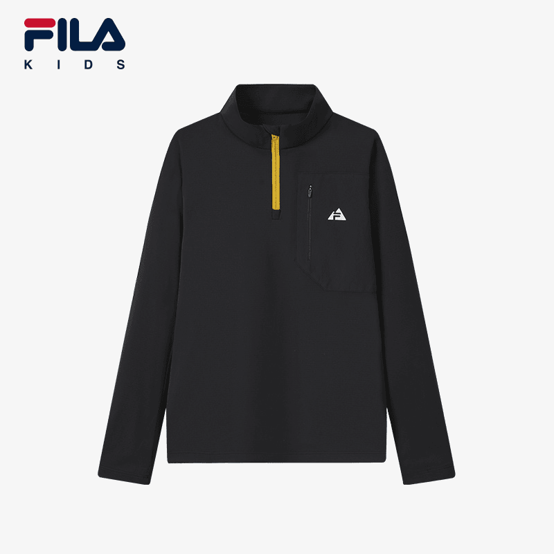 FILA斐乐儿童长袖秋季新品户外百搭保暖运动长袖上衣K12B433217