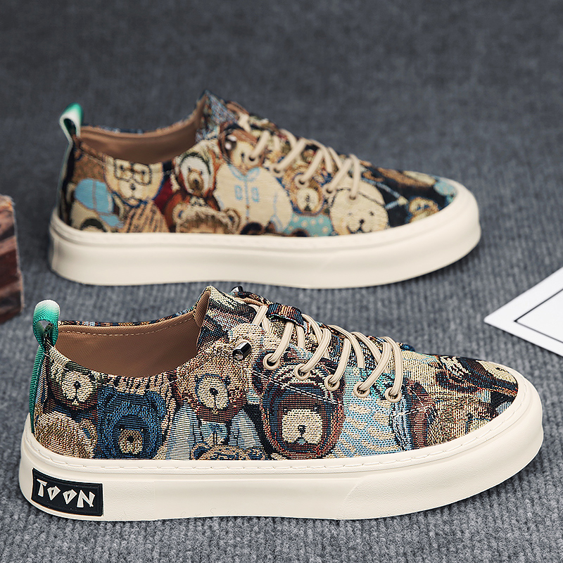 回力瑞帆布男鞋秋季透气潮流一脚蹬运动休闲平板鞋防臭布鞋男生轻