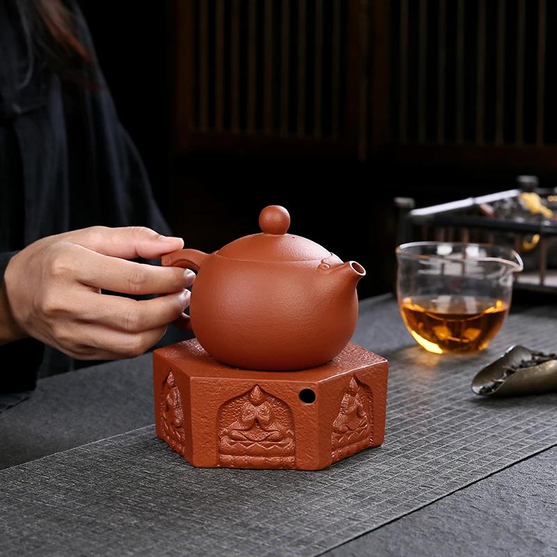 原矿紫砂全手工西施壶带壶承家用办公室高档茶具泡茶壶定制logo