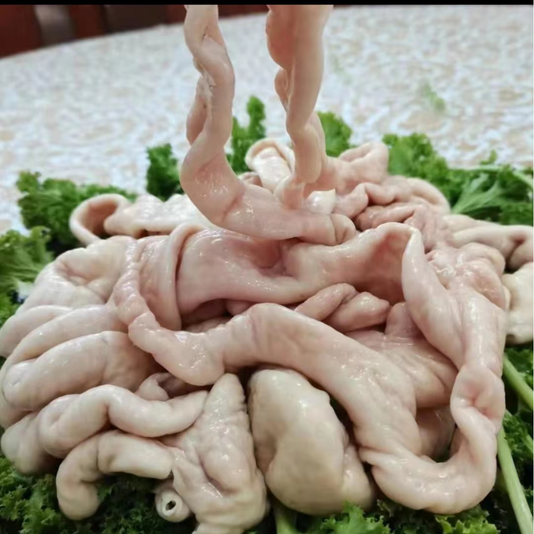金寨农户家养熟食黑毛猪大肠