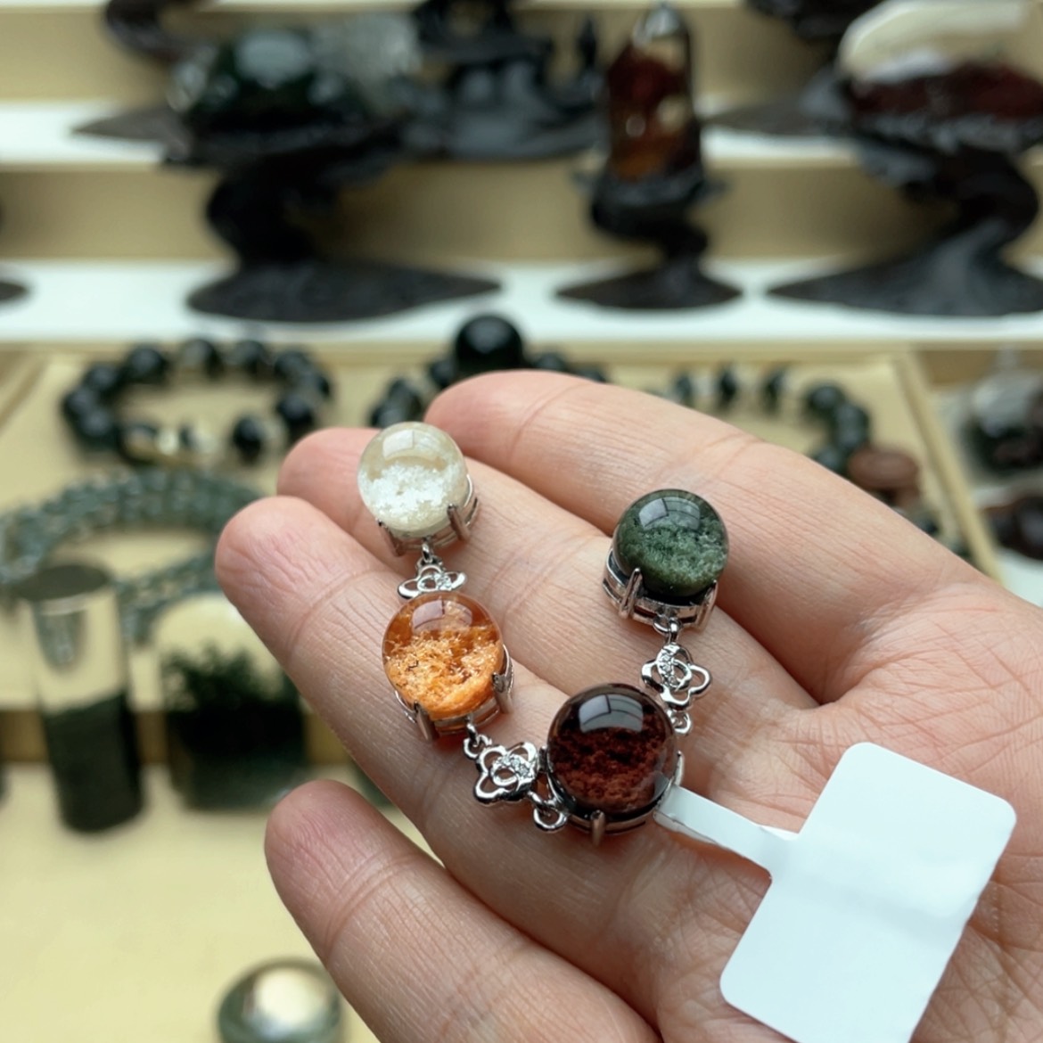 【闪购商品】水晶手链银S925镶嵌时***1