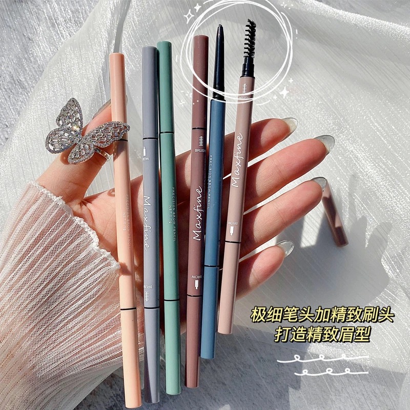 【三支特惠】MAXFINE极细眉笔不掉色防水防汗持久不晕染眉混血感妆