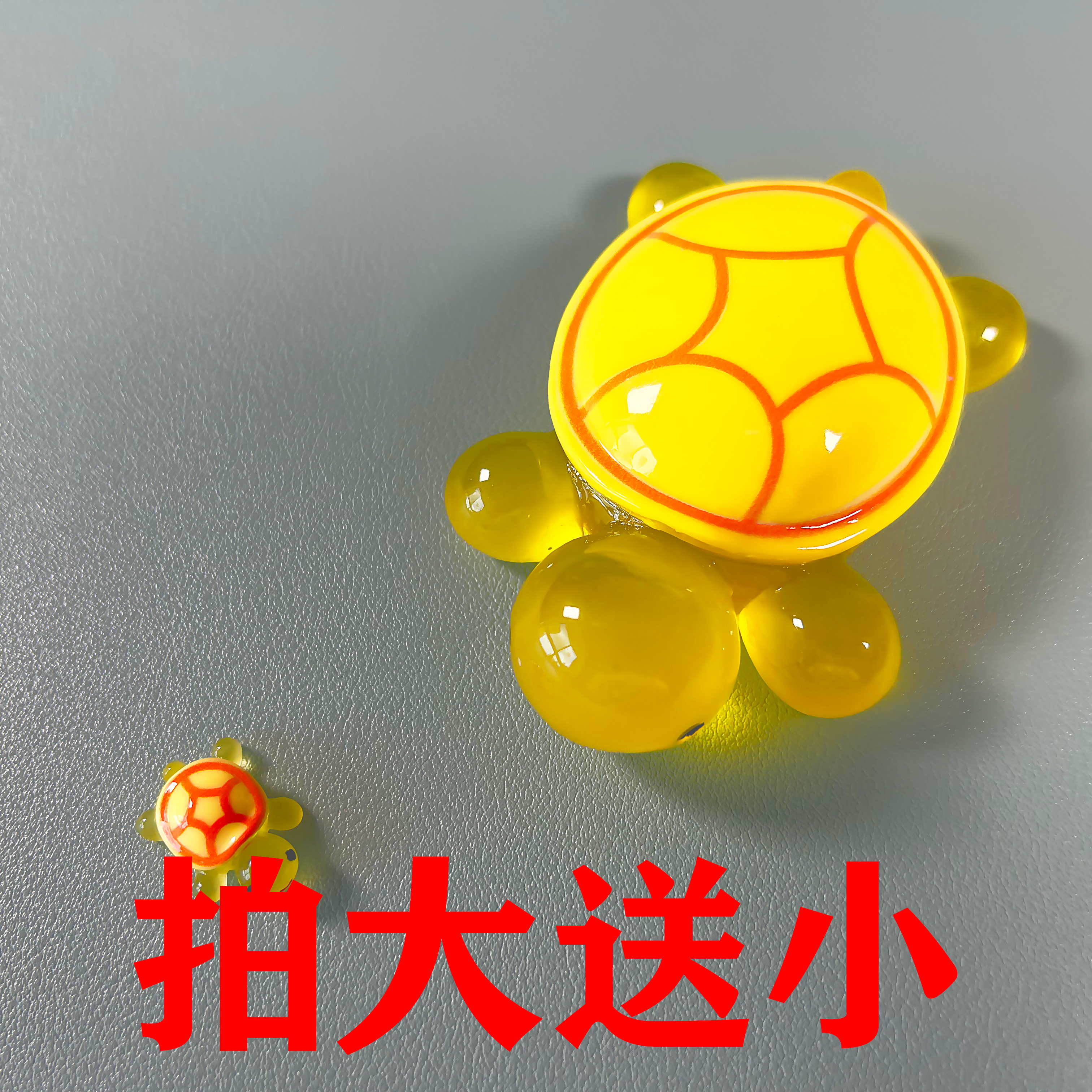 【拍大送小】夜光巨无霸龟太爷可爱树脂微景观创意diy摆件手工玩具