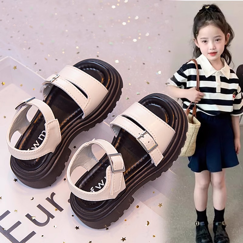 女童凉鞋夏款2025新款儿童罗马凉鞋女孩爆款大童鞋子软底轻便洋气