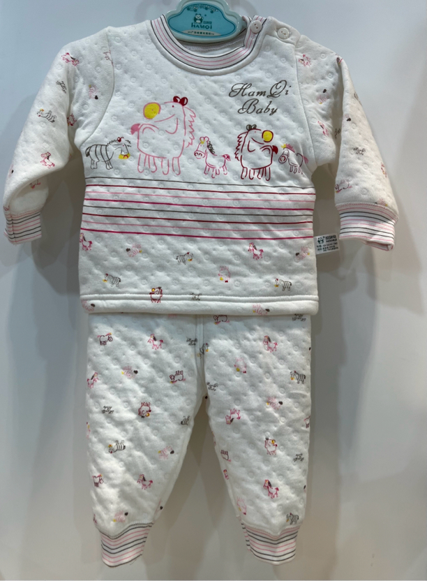哈咪h0008少年装棉内衣套装打底套简约风格棉上下