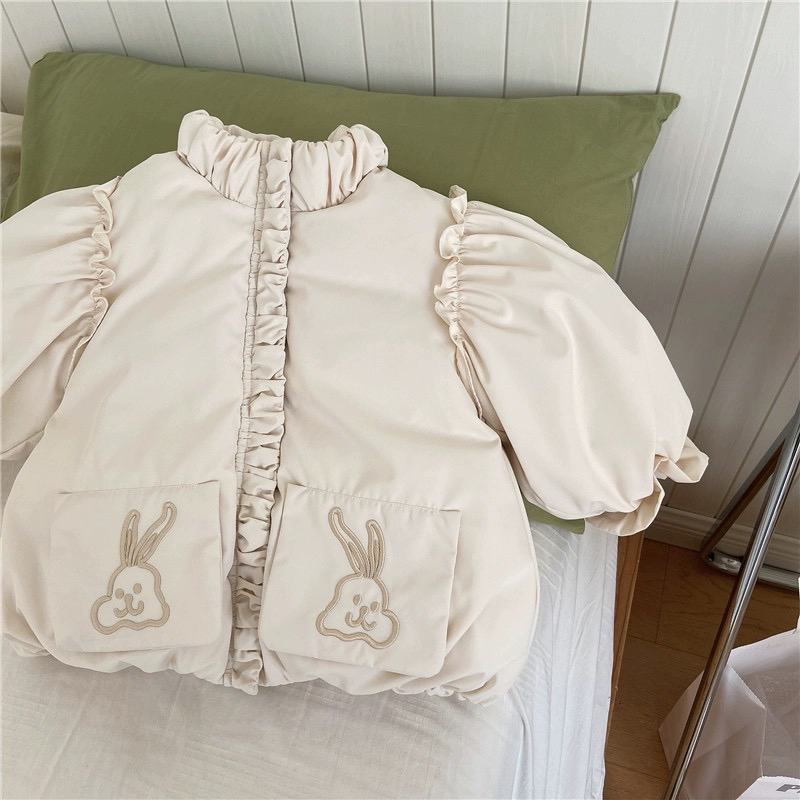 2女宝加绒加厚韩版甜美棉服（直播间为准）