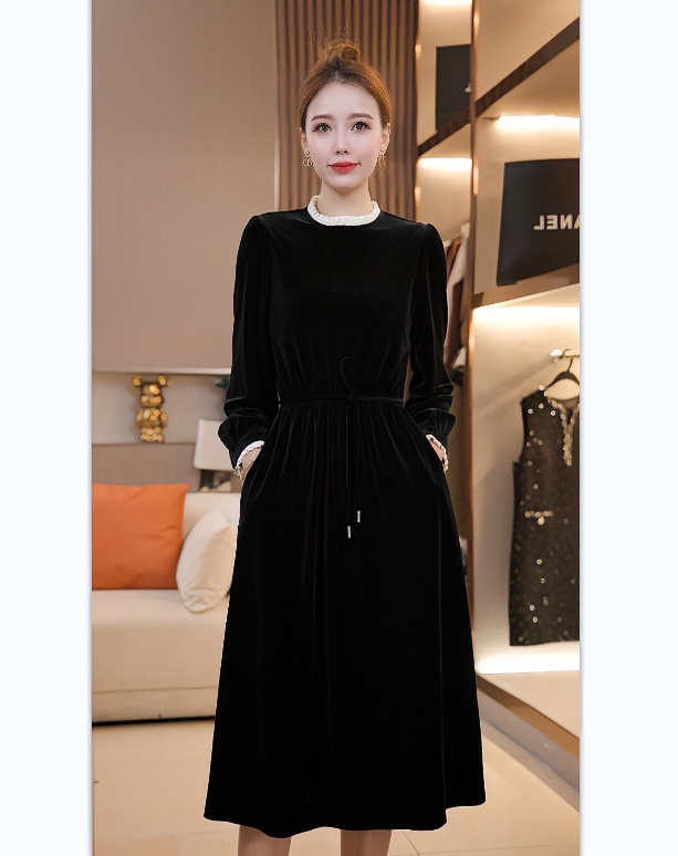 【晓卓专属】法式复古轻奢优雅时尚气质女装连衣裙收腰显瘦