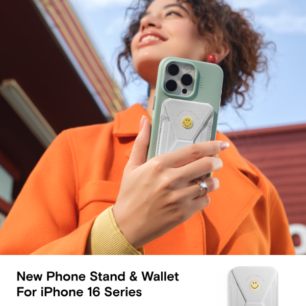 MOFT × SMILEY联名限定款｜隐形磁吸手机支架卡包 适用iPhone17/16