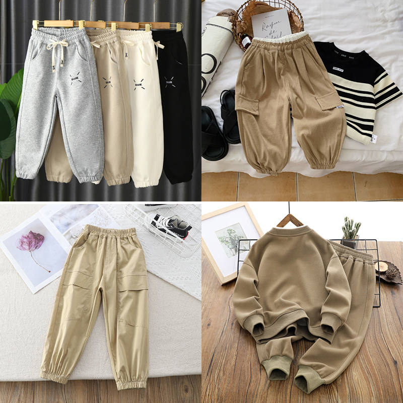 儿童宽松长裤中大童运动裤洋气休闲裤