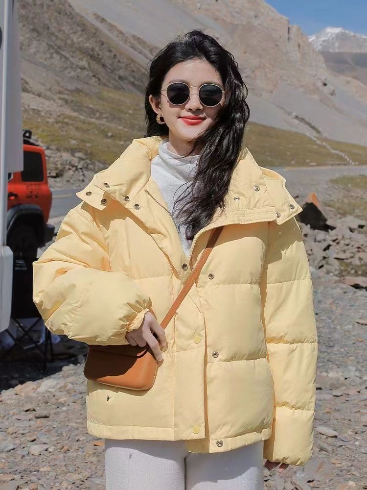 雪中飞羽绒服双11特卖新款韩版学生羽绒衣女短款羽绒羽绒服宽松20