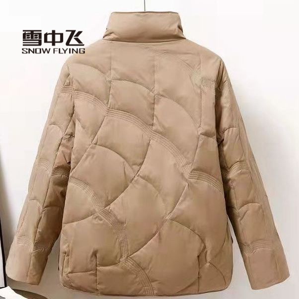 雪中飞短款立领轻薄羽绒服女款2023年新款薄款时尚洋气高端爆款冬