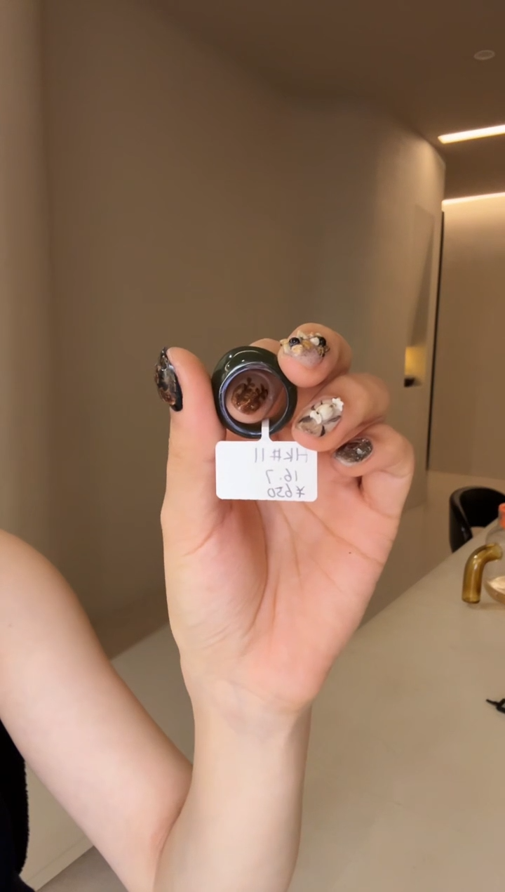 【闪购商品】和田玉戒指未镶嵌11码绿馒头