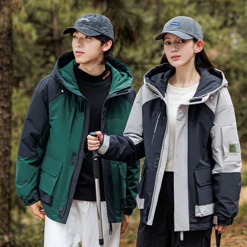 鸭鸭23新款连帽加厚情侣短款羽绒服男士冬季保暖休闲防风羽绒外套