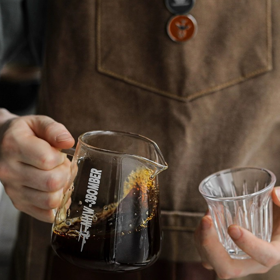 MHW-3BOMBER轰炸机手冲咖啡壶500ml 精灵分享壶 家用咖啡玻璃壶