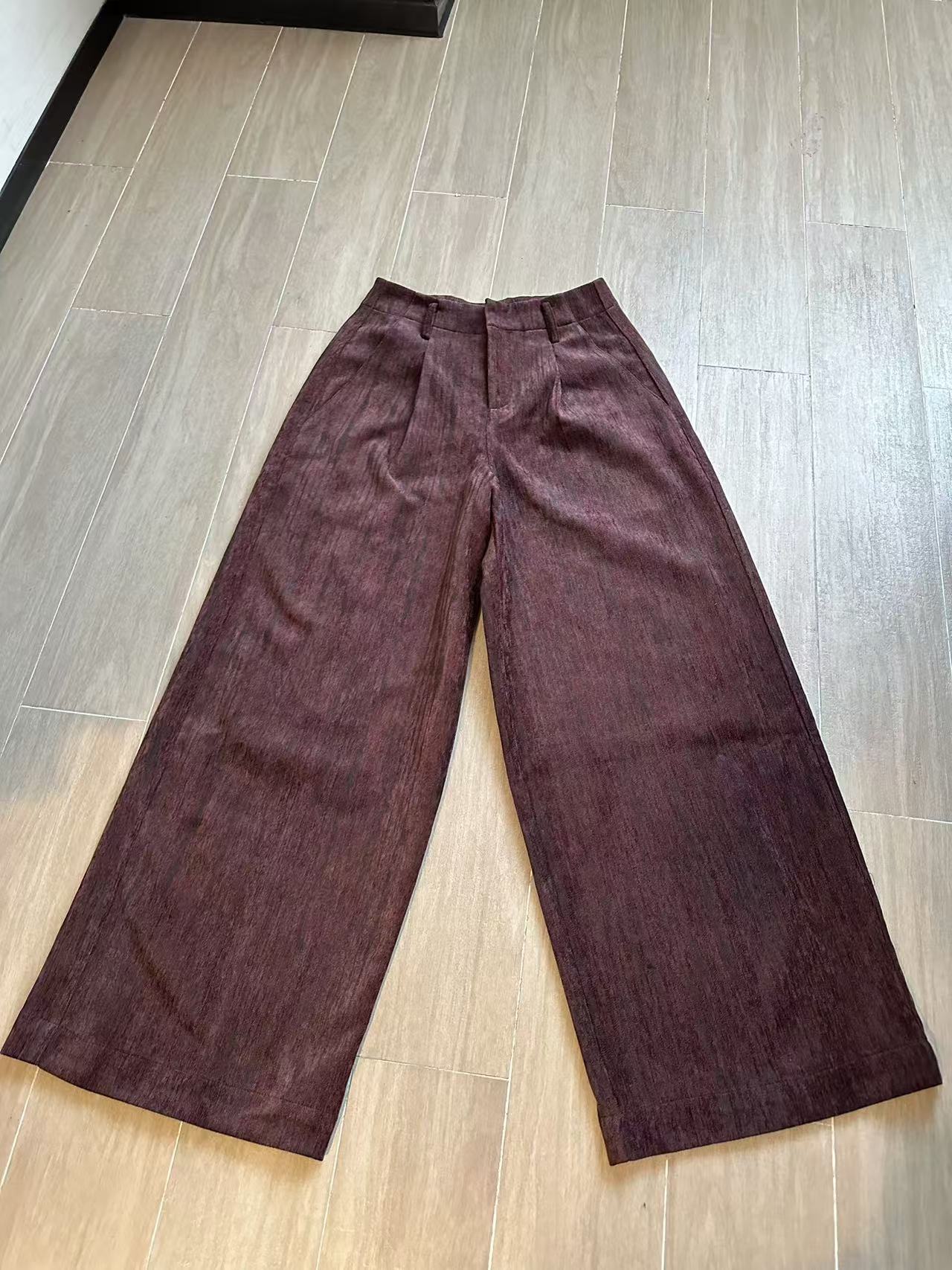 南油设计师时尚气质百搭直筒裤-