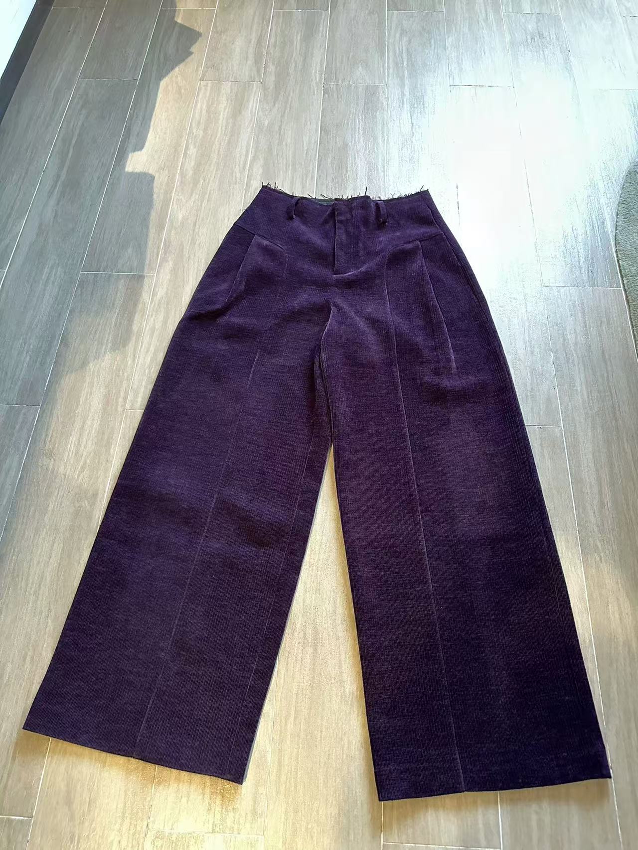 南油设计师时尚气质百搭直筒裤-