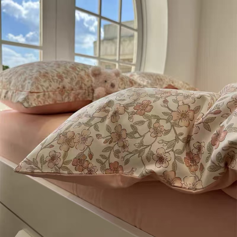 （多尺寸被罩）花漫单人双人加密斜纹被罩