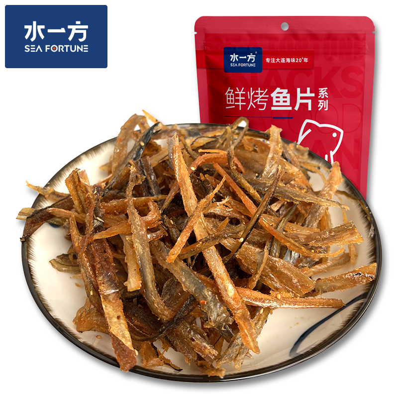 水一方现烤香辣鳗鱼鳗鱼条海味零食高蛋白零食50g