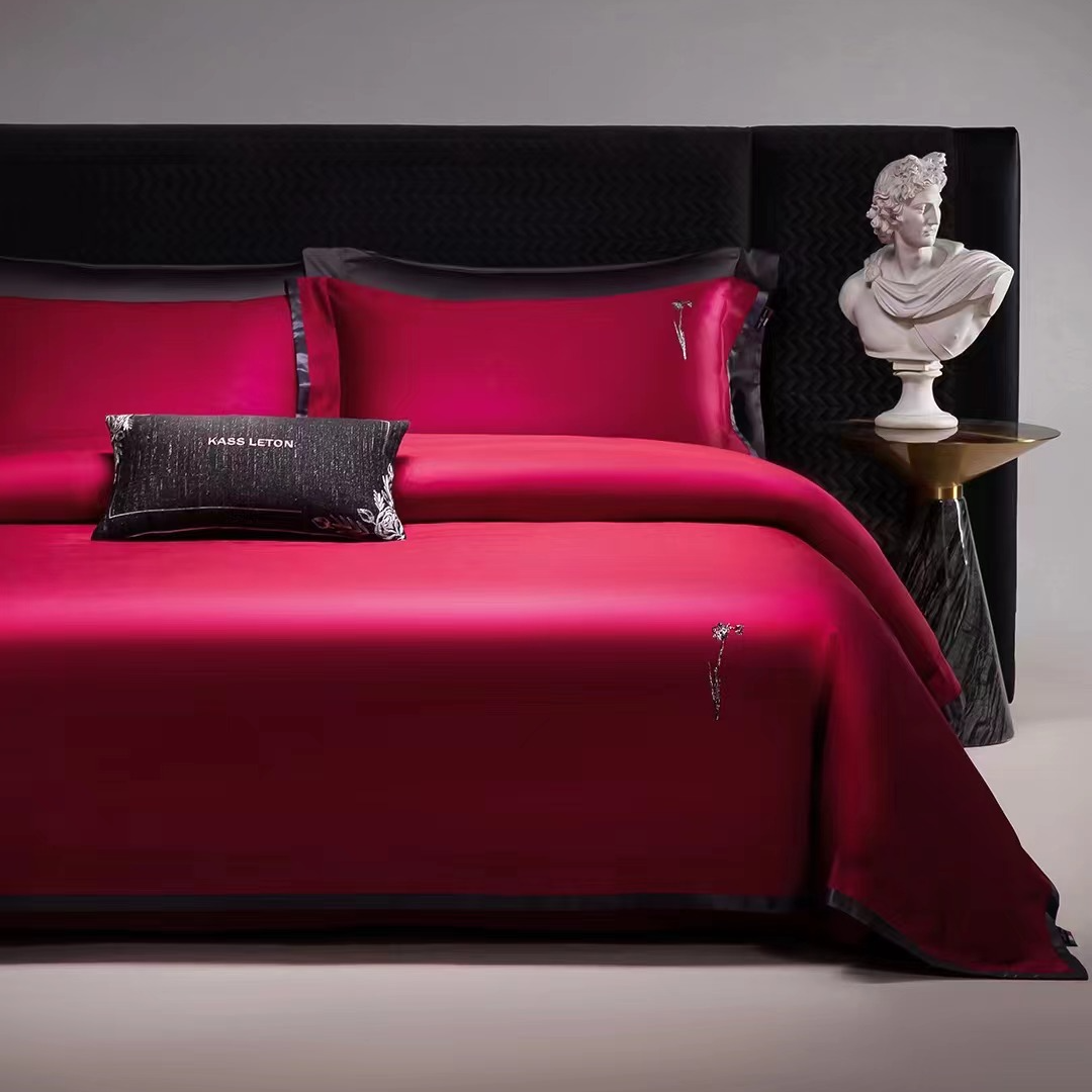 【懒人猫家纺】女人享受款进口埃及棉高端轻奢简约纯棉四件套