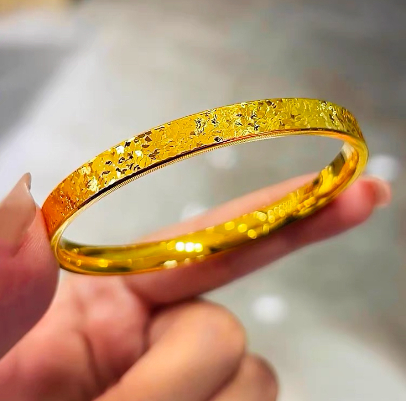 合金手镯 碎碎冰手镯 网红同款 大小圈口都有 