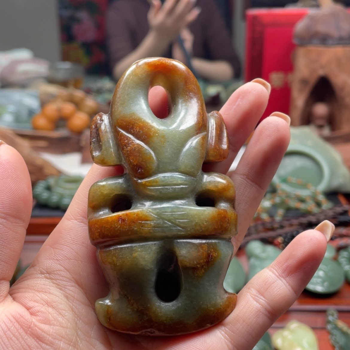 【闪购商品】岫岩河磨玉（透闪石质玉）把件未镶嵌a**y