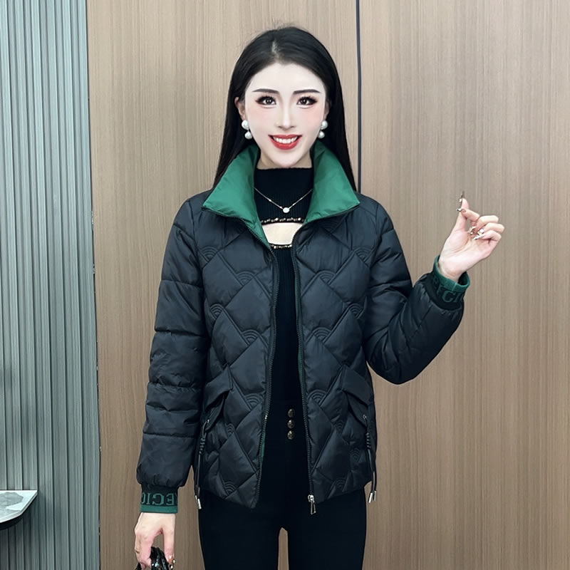 【48小时发货】妈妈装加厚保暖棉服女外套2025冬季新款显瘦短款棉衣