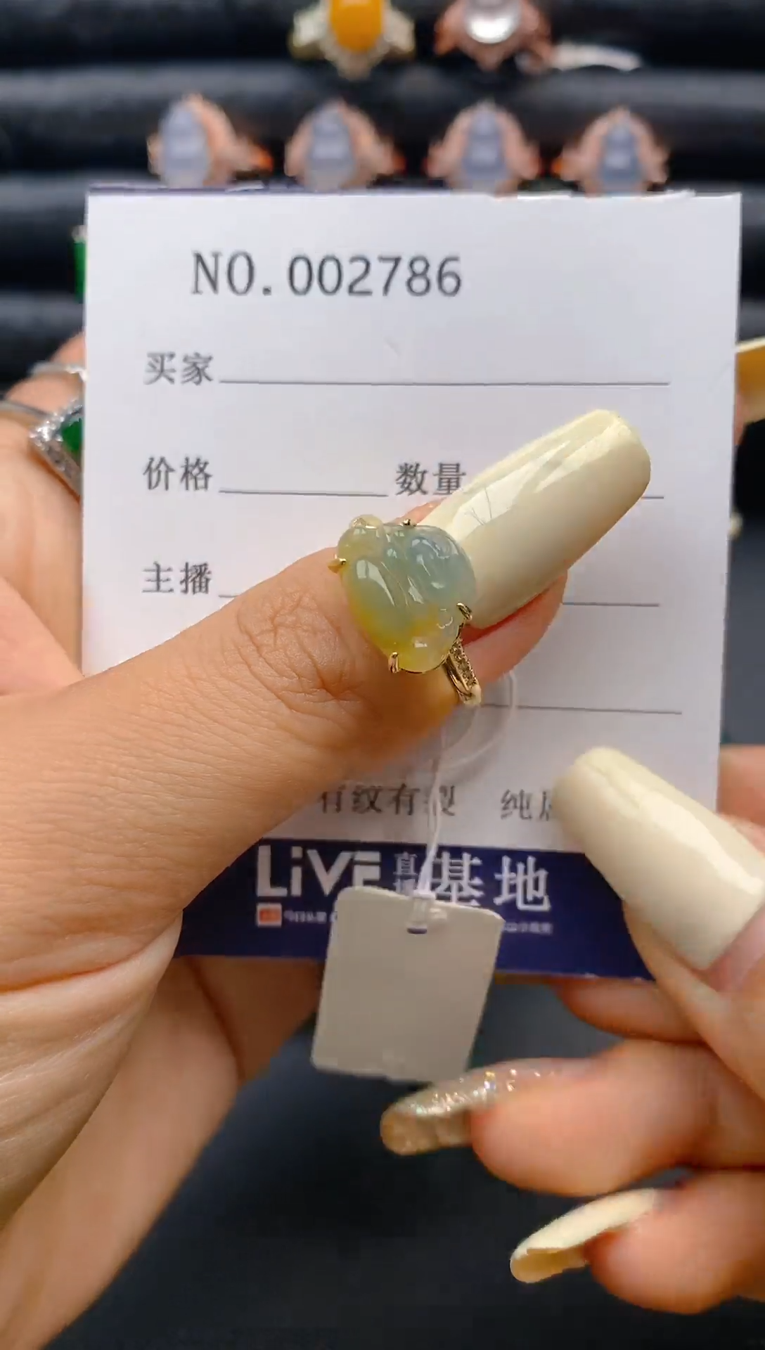 【闪购商品】翡翠戒指银S925镶嵌1