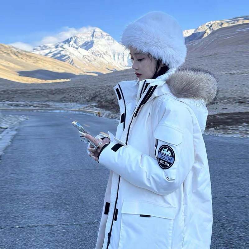 工装棉服女2025年冬季新款设计感小众oversize加厚显瘦派克服爆款