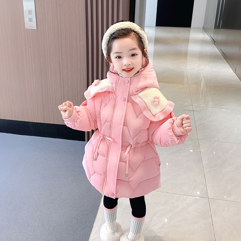 朵美巴拉巴拉宝宝女童服冬装新款洋气儿童羽绒衣冬季加厚外套小女