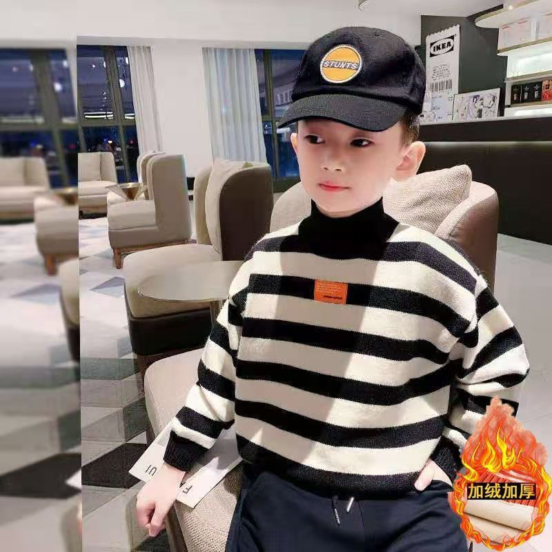 朵美巴拉巴拉宝宝男童毛衣秋冬款高领打底衫2020新款儿童加厚中大