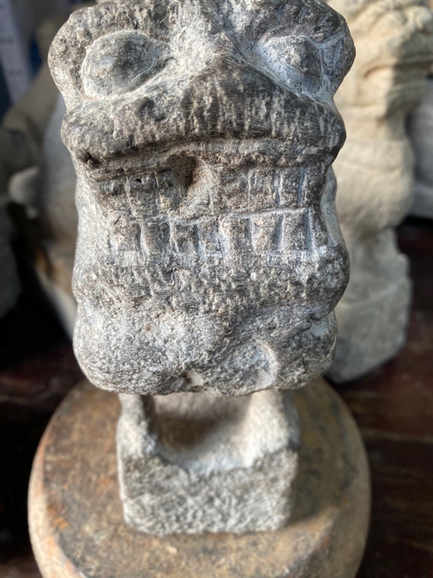 清代中堂小狮。高21公分。底长10公分。底宽7公分