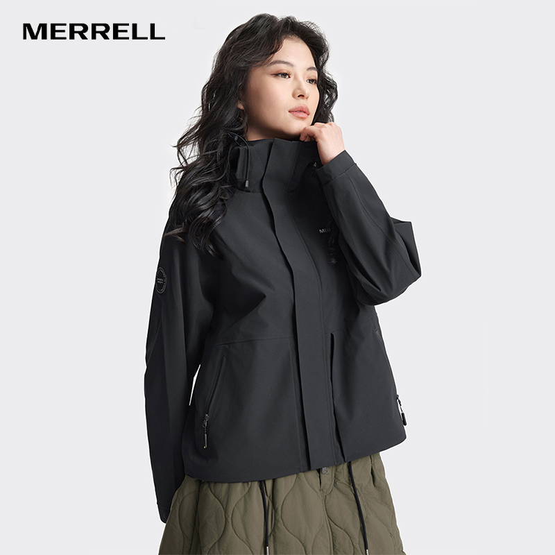 Merrell/迈乐户外运动女款冲锋衣防风防水外套登山服徒步休闲上衣