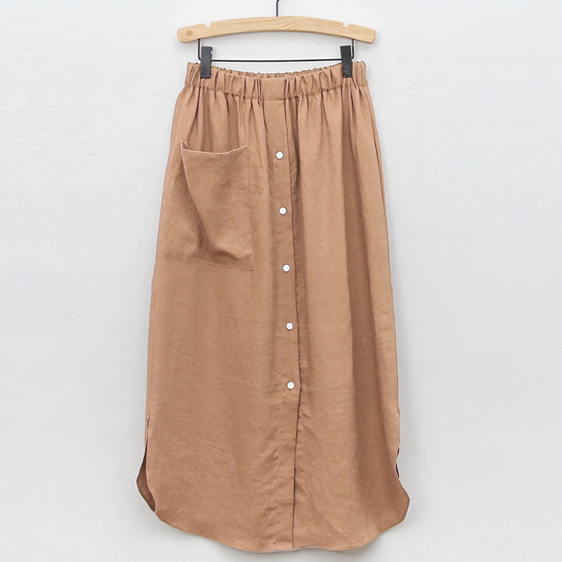 未开价不发货 棉麻女装半身裙休闲半身裙时尚百搭夏季中长款纯色