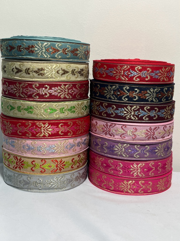 3cm宽少数民族风汉服国风窗帘提花边桌布拼接抱枕沙发边手工diy