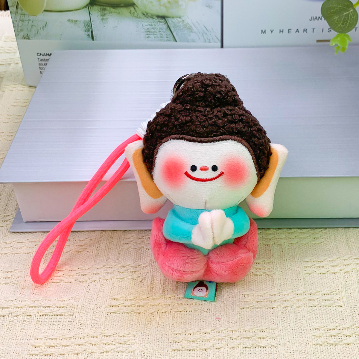 【现货】大同云冈石窟迷你莲花小佛纪念品钥匙扣挂件汽车挂件