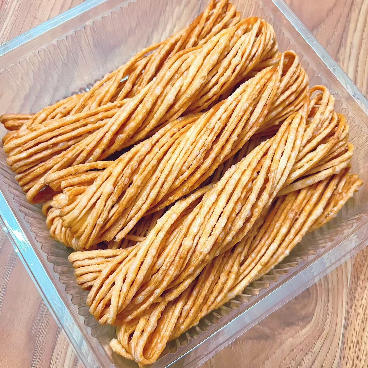 广水手工馓子民间传统风味手工油炸馓子咸香酥脆年糕早餐地方特产