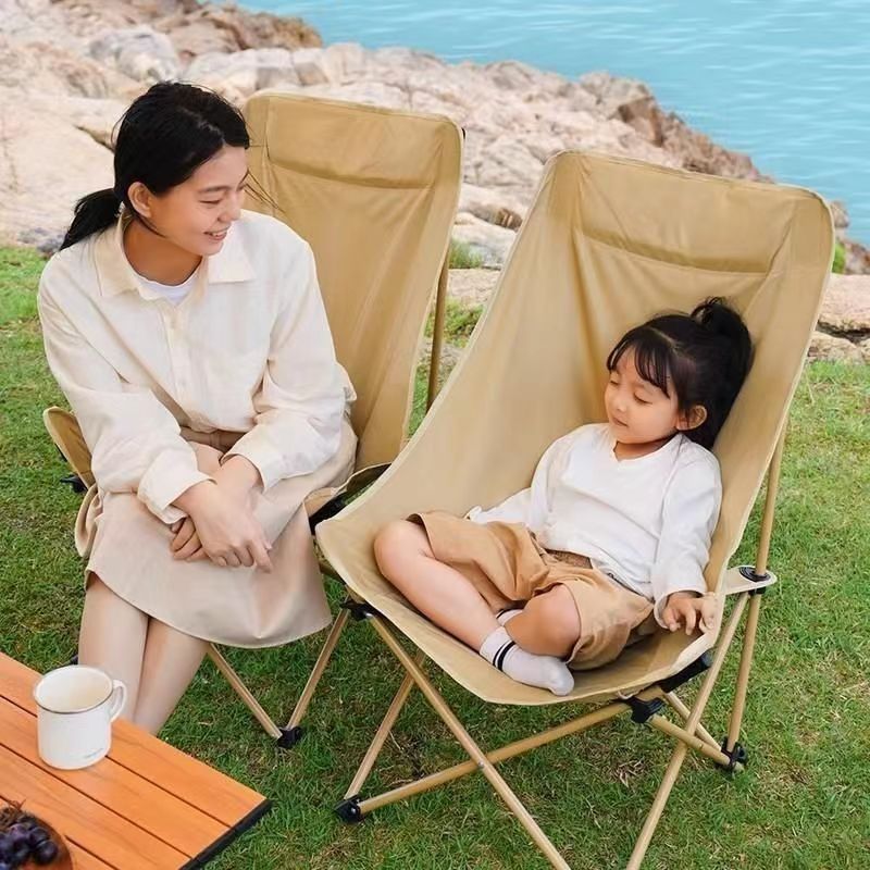 荒野侠户外折叠椅月亮椅露营折叠椅子折叠凳便携凳子钓鱼凳钓鱼椅