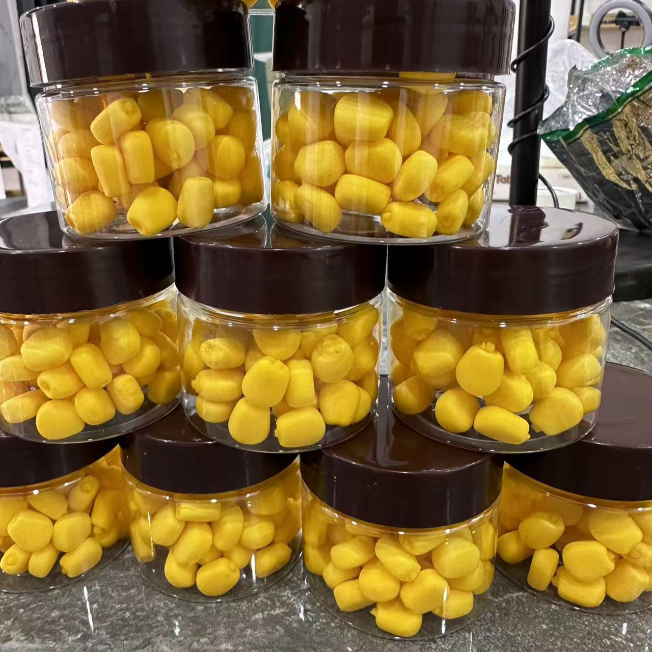 欧鲤钓超大大浮力玉米 10mm 特殊材质 一瓶60粒左右