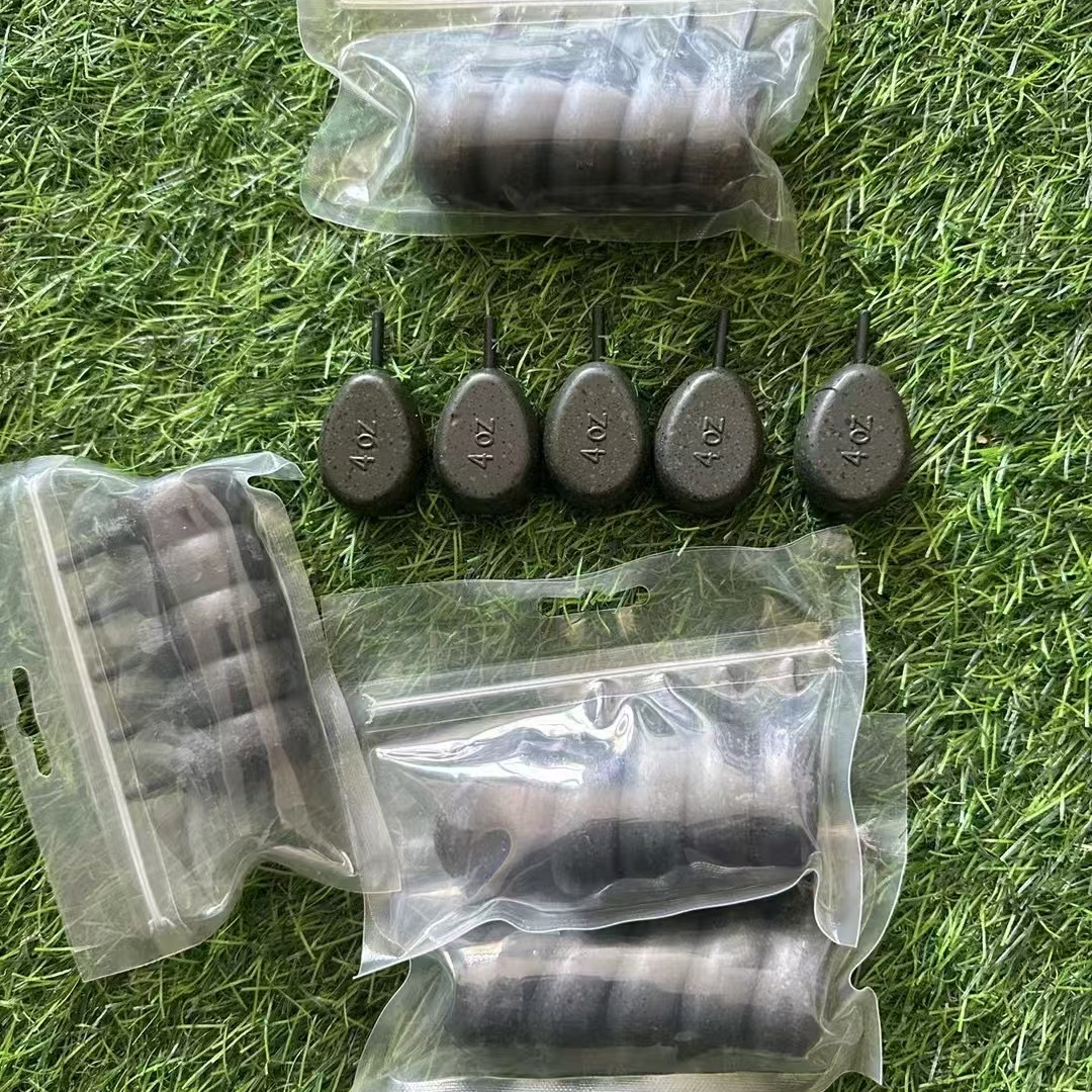 静电喷涂高端环保铅坠 梨型 中通铅 出口级别