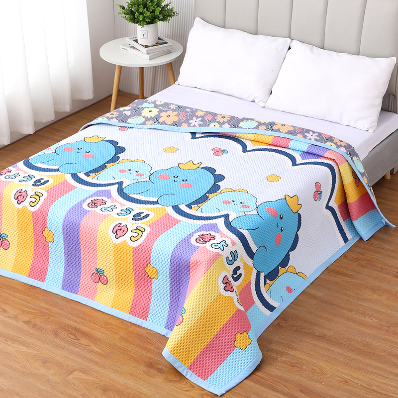 四季通用床盖三件套防滑夹棉床单盖毯单件双面两用炕毯榻榻米炕盖
