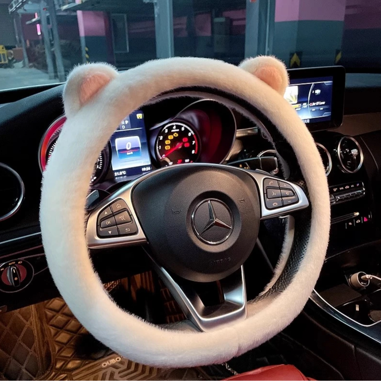 比亚迪海鸥海豹06海豚秦宋汉唐元全系通用方向盘套冬季毛绒把套