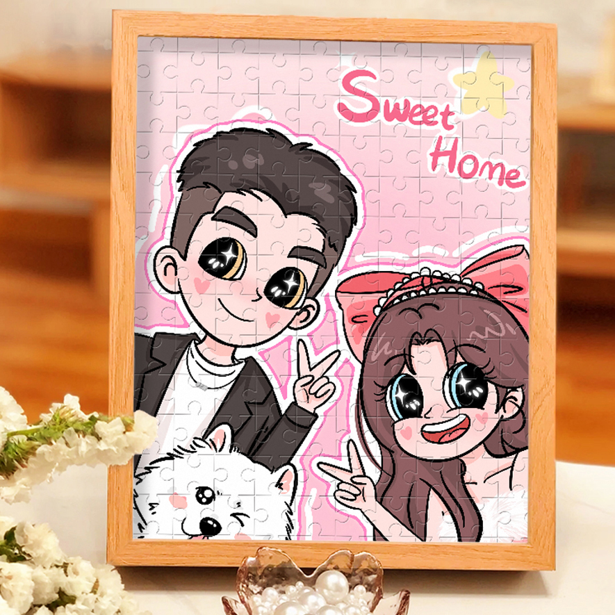 照片DIY木质拼图定制520节日送女友送男友闺蜜生日礼物周年纪念日