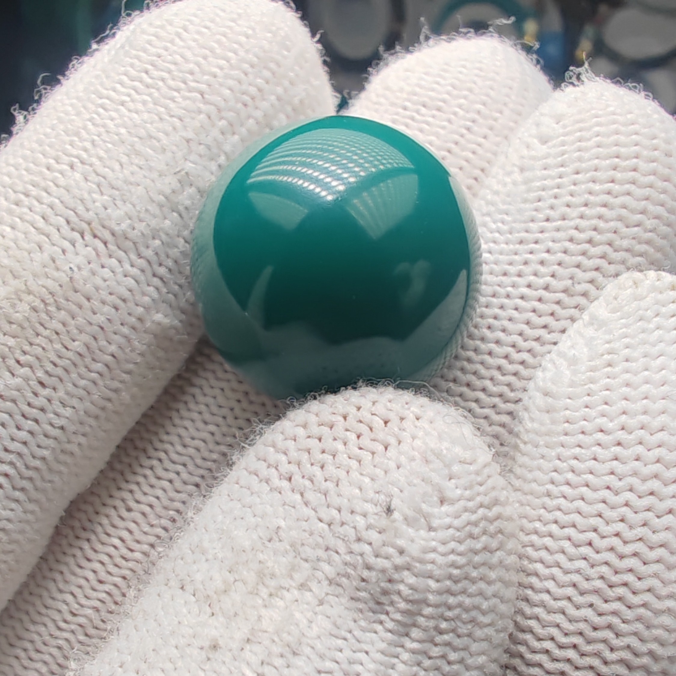 配饰圆珠，地狱色，圆珠型，22mm，精工光面