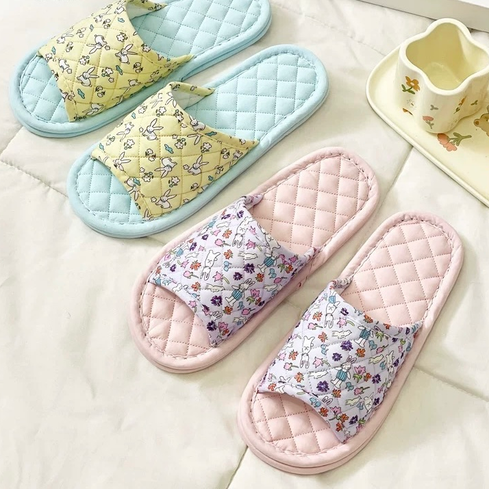 双层底布艺拖鞋春秋夏季软底春夏居家防滑韩版布底时尚