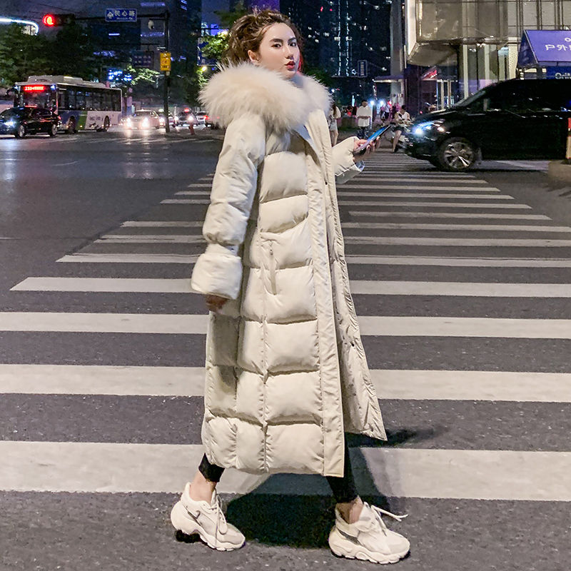 波司豋羽绒服服女东大门2023新款韩版中长款宽松显瘦大码棉衣过膝