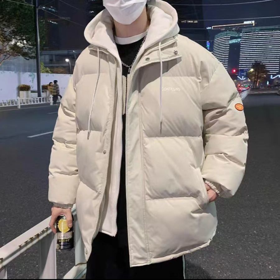 波司豋棉衣男士冬季新款加厚连帽假两件棉袄宽松大码羽绒服服学生