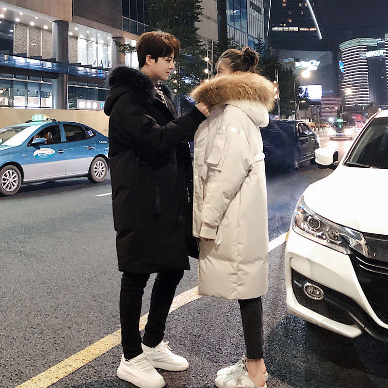 波司豋反季清仓羽绒服男士2022冬季新款加厚中长款情侣过膝潮流高