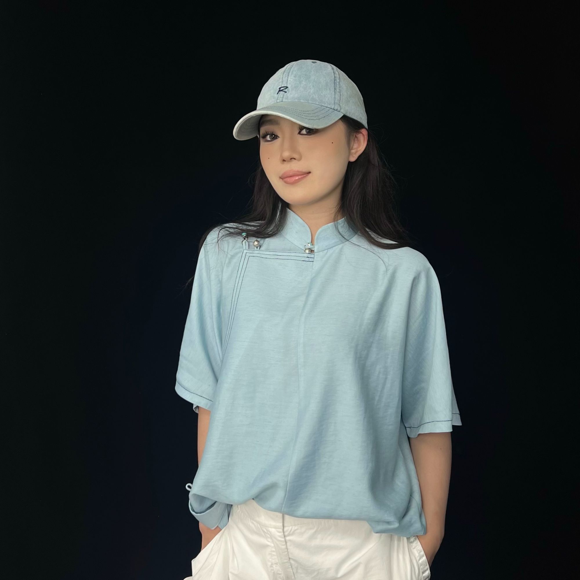 【戴尔玛精品服饰1】夏季新款休闲百搭宽松小众民族风短袖Z3014